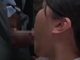Publicly fondled pussy in Japan