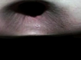 Intense anal play with water bottle and gaping holes