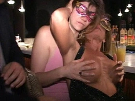Mature beauty Anna indulges in tit sucking and oral sex at a bar