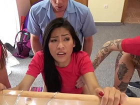Italian, Thai, and Czech soccer players engaging in a wild group sex with fakes and pregnant women