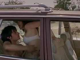 Speedy car sex with intense climax