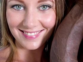 Teen girl experiences her first interracial encounter with a well-endowed black man
