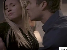 Old man and young girl have passionate first time sex in classroom