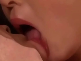 Young Asian stepmom's taboo encounter with her stepson's big cock and climax