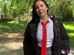 A young brunette woman decides to pursue a career in porn as a form of revenge against her former partner