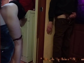 Husband's wife cheats with another at party, he watches and joins in