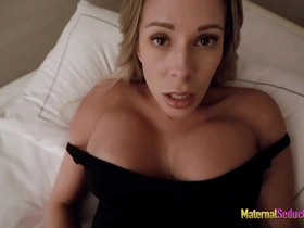 Nikki Brooks, seductive stepmom by day, engages in intimate encounters with her eager son