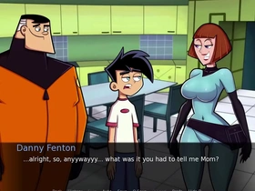 Maddie's big boobs and Danny's ghostly hugs in Amity Park