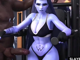 Hentai compilation featuring big-boobs widowmaker and alien girl in hot sex