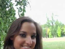 A steamy outdoor encounter with a seductive woman