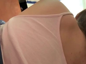 Latina teen and stepmom indulge in steamy hotel room encounter