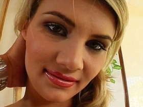 Several men shoot their load on Cum For Cover girl's face in wild group sex session