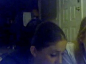 Teenage girls chat and indulge in solo masturbation