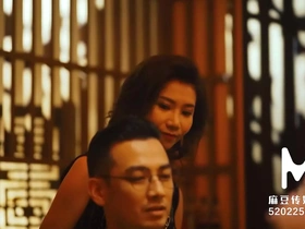 Asian massage parlor offers sensual footjob and titsjob in Zhou Ning video