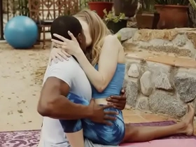 Interracial encounter with brunette yoga instructor Karla Kush and her partner Isiah Maxwell