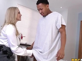 Julia Ann, voluptuous cougar, encounters a large black penis during a medical procedure