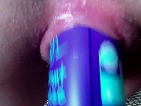 Cute teen Nikki Nyx's self-pleasure and anal play during pregnancy