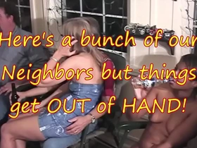 Real home movie of wild sex party with amateur sluts